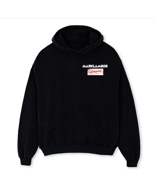 Oversized Black Approved Hoodie