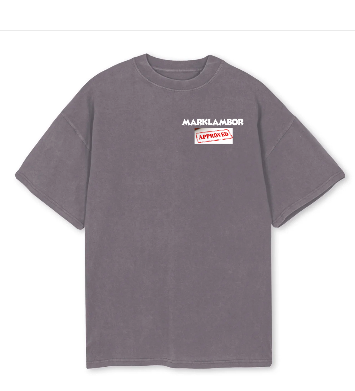 Oversized Grey Approved Tee